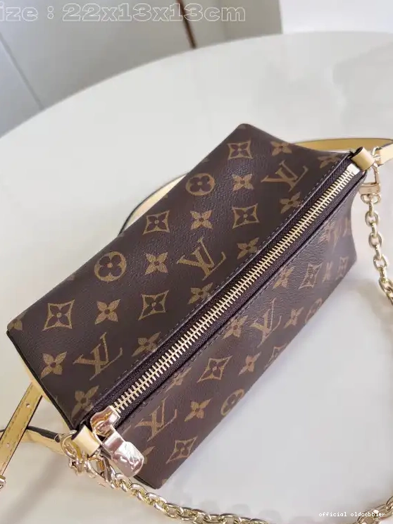 Official oldcobbler Bloom Pouch-22.5*13*13CM LOUIS VUITTON 0616
